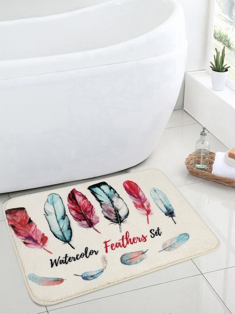 

Cortina Set Of 2 Microfibre Bath Rugs, Off white