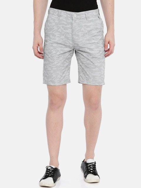 

Classic Polo Men Grey Printed Slim Fit Regular Shorts