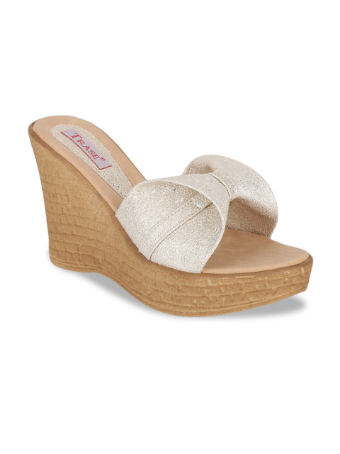 

TRASE Women Off-White Solid Wedges