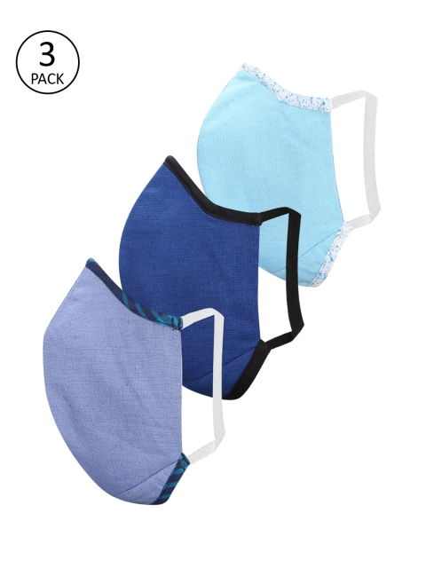 

Peter England Assorted Pack Of 3 3-Ply Reusable Antiviral Fabric Masks