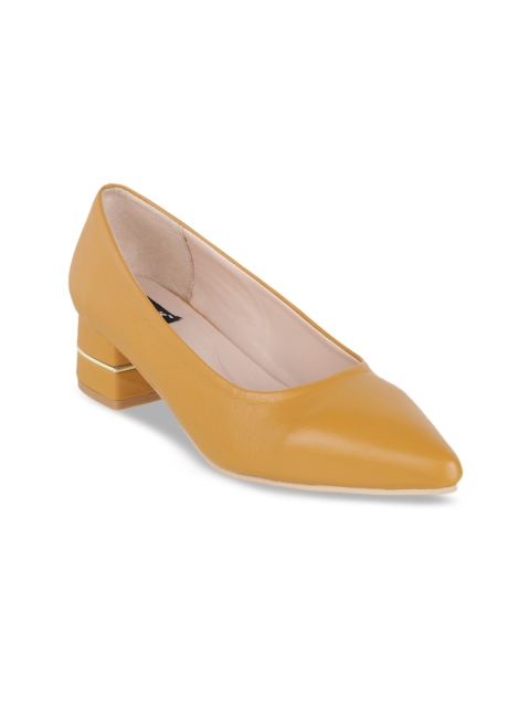 

Sherrif Shoes Women Mustard Solid Pumps