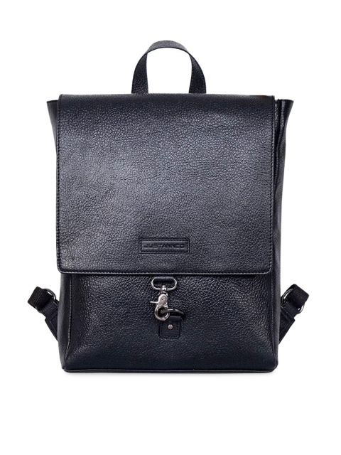 

Justanned Men Black Solid Backpack