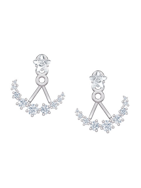 

SWAROVSKI White Rhodium-Plated Penelope Cruz Moonsun Pierced Earring Jackets