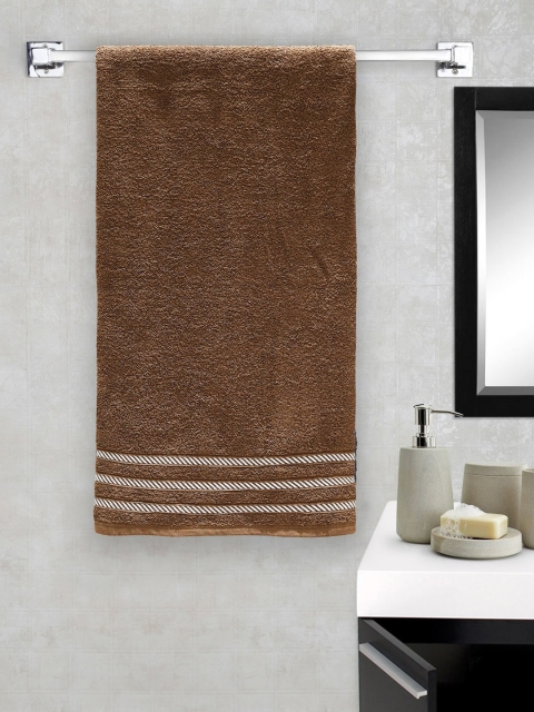 

Trident Comfort Living Set of 2 380 GSM Coconut shell Bath Towel, Brown