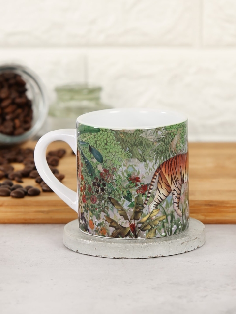 

India Circus by Krsnaa Mehta Multicolored Pride of Bengal Espresso Mug, Multi