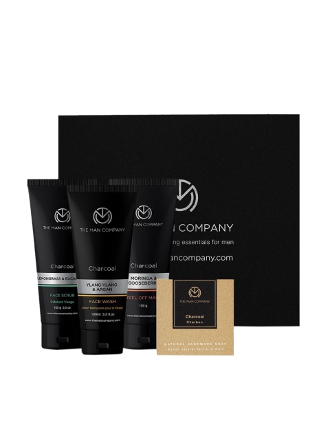 

THE MAN COMPANY Men Complete Face & Body Detox Kit, Black