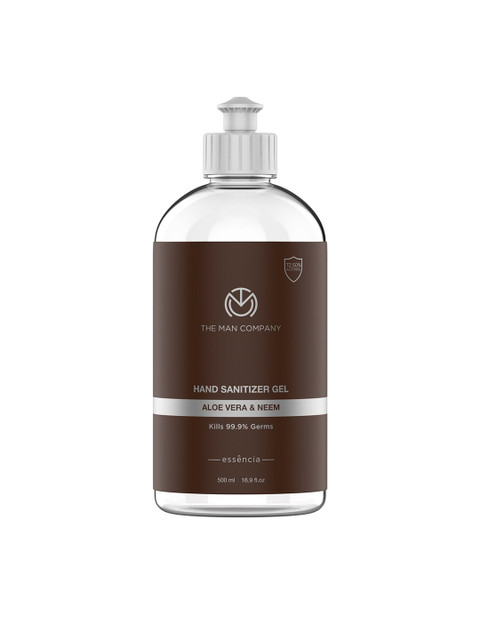 

THE MAN COMPANY Hand Sanitizer Gel With Aloe Vera & Neem- 500ml, Transparent