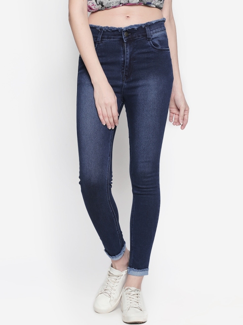 

fungus Women Blue Slim Fit Mid-Rise Clean Look Jeans