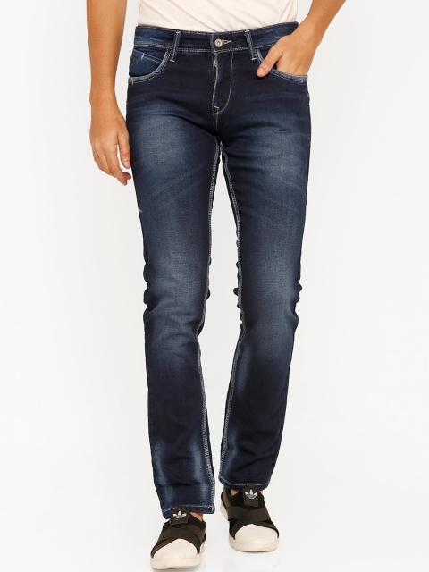 

Rex Straut Jeans Men Blue Slim Fit Mid-Rise Clean Look Stretchable Jeans