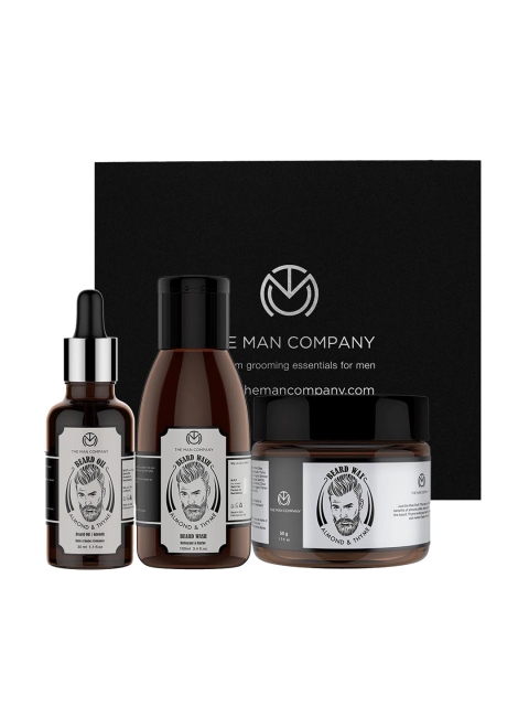 

THE MAN COMPANY Almond & Thyme Beard Care Box, Black
