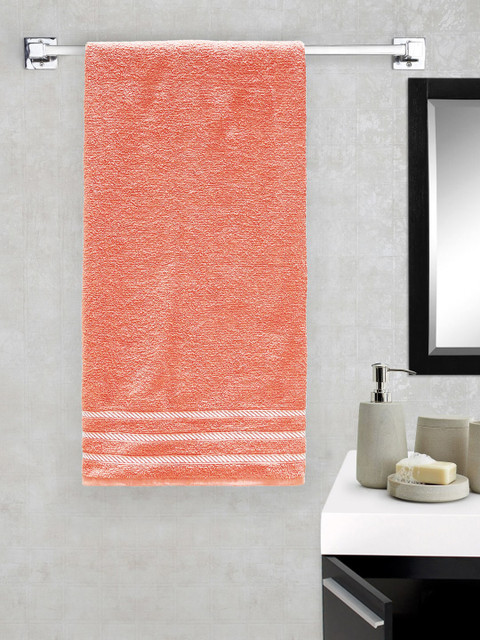 

Trident Comfort Living Set of 2 Coral Solid 380 GSM Bath Towels