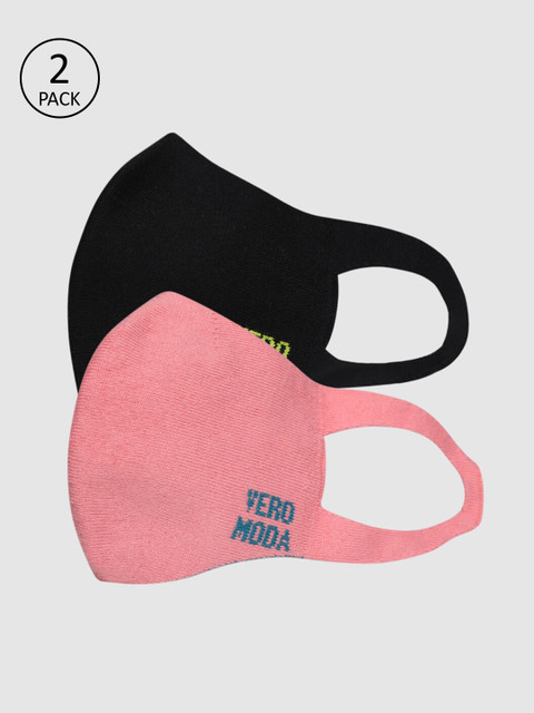 

Vero Moda Women 2Ply 2Pcs Protective Outdoor Face Masks, Black