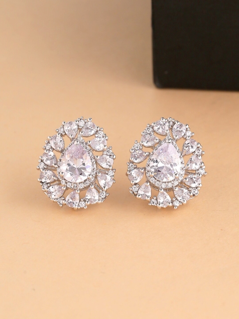 

Tistabene White Rhodium-Plated Contemporary Studs
