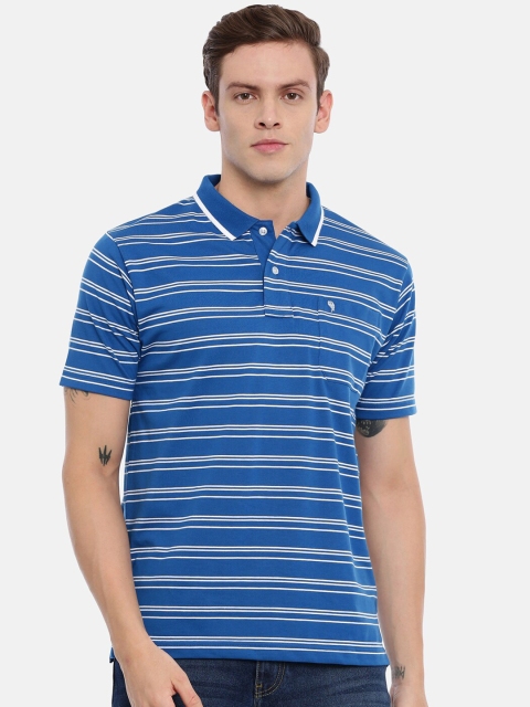 

Classic Polo Men Multicoloured Striped Polo Collar T-shirt, Multi