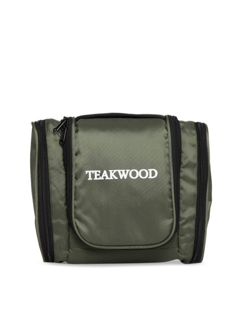 

Teakwood Leathers Unisex Green Toiletry Kit