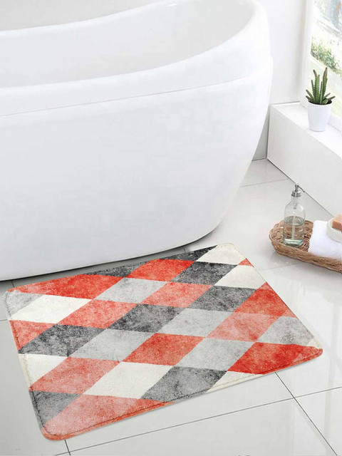 

Cortina Set Of 2 Multicoloured Printed Bath Rugs, Multi