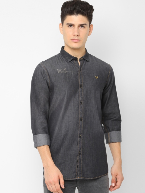 

Solly Jeans Co. Men Grey Regular Fit Faded Casual Shirt
