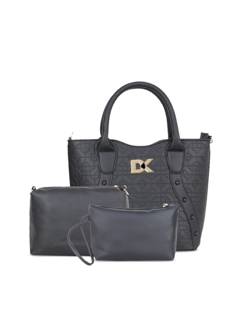 

Diana Korr Black Textured Shoulder Bag