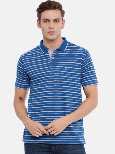 

Classic Polo Men Multicoloured Striped Polo Collar T-shirt, Multi