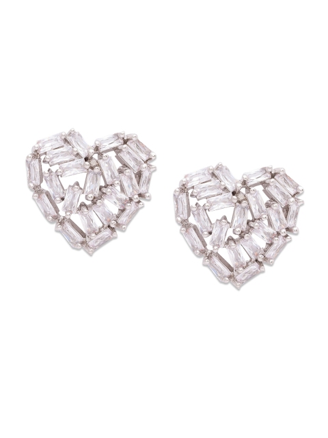 

Globus Silver-Plated Handcrafted Heart Shaped Studs
