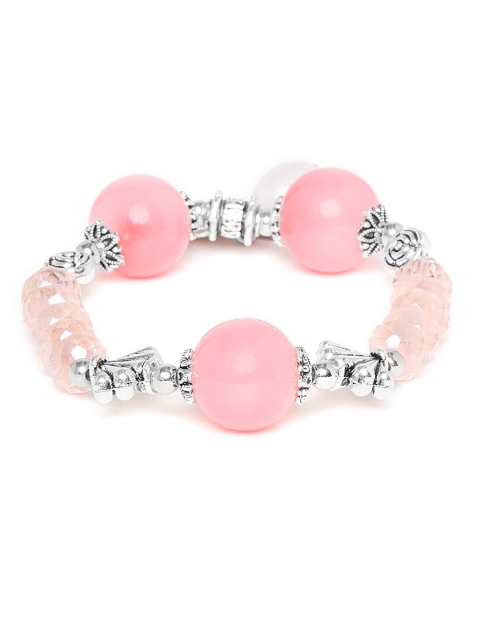 

ZeroKaata Pink & White Charm Bracelet