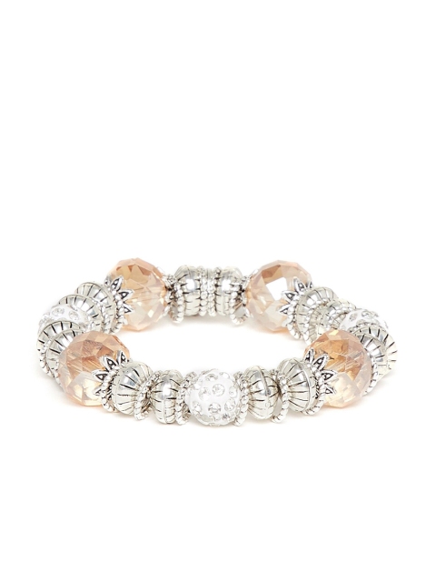 

ZeroKaata Silver-Toned Handcrafted Charm Bracelet