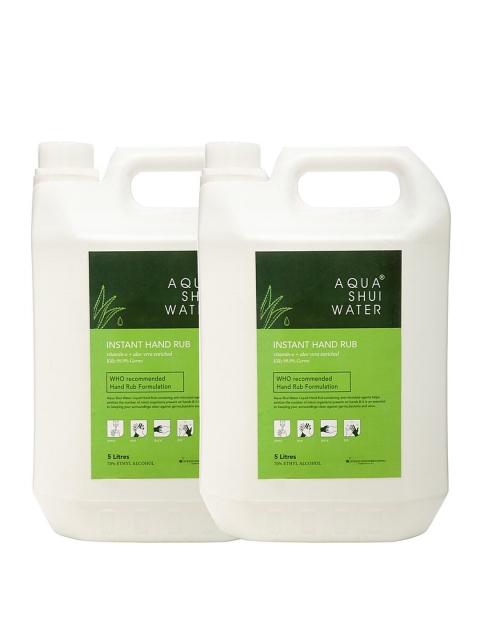 

Aqua Shui Water Set of 2 Instant Hand Rub Sanitizer 5 L each, Transparent