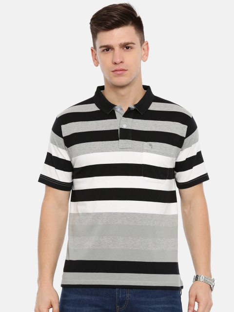 

Classic Polo Men Multicoloured Striped Polo Collar T-shirt, Multi