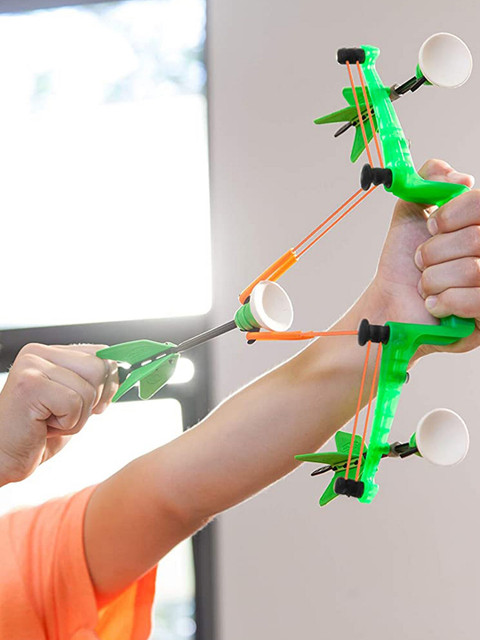 

AIR STORM Kids Set Of 2 Orange & Green Wolf Vs. Falcon Zano Bow