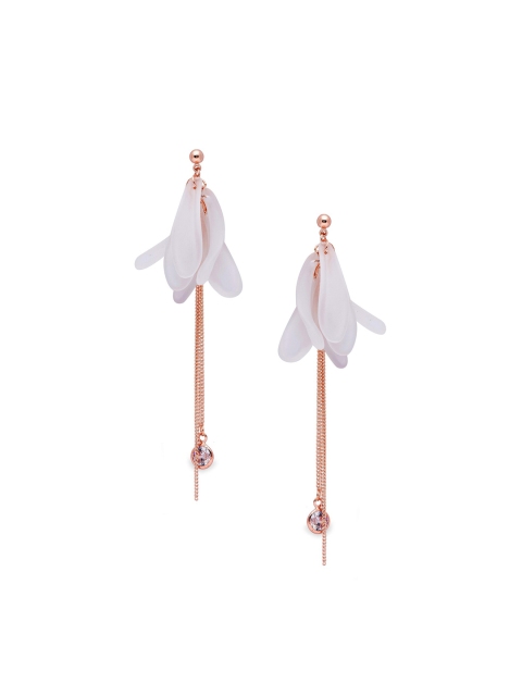 Globus Rose Gold Plated Contemporary Drop Earrings
