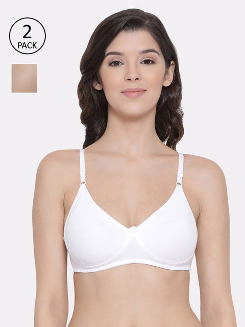 

Lux Lyra Multicoloured Solid Non-Wired Non Padded Everyday Bra, Multi