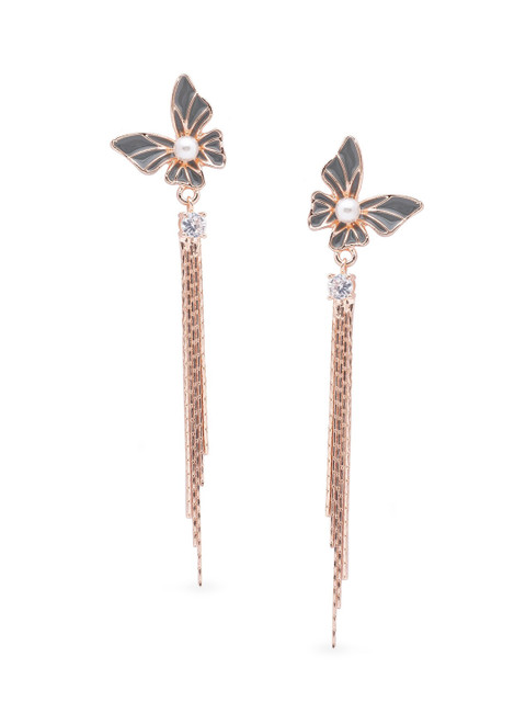 

Globus Rose Gold Contemporary Drop Earrings