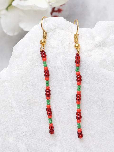 

DUGRISTYLE Multicoloured Handcrafted Contemporary Drop Earrings, Multi