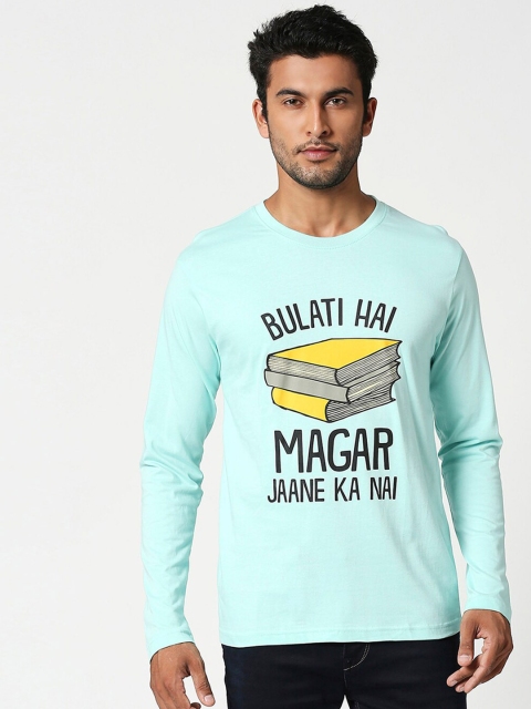 

Bewakoof Men Green Printed Round Neck T-shirt