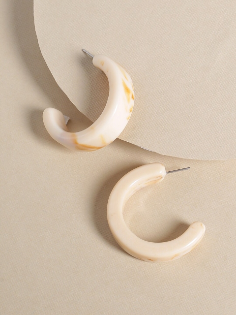 

Tistabene White Circular Hoop Earrings