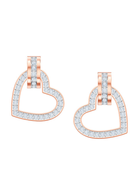 

SWAROVSKI White Heart Shaped Studs