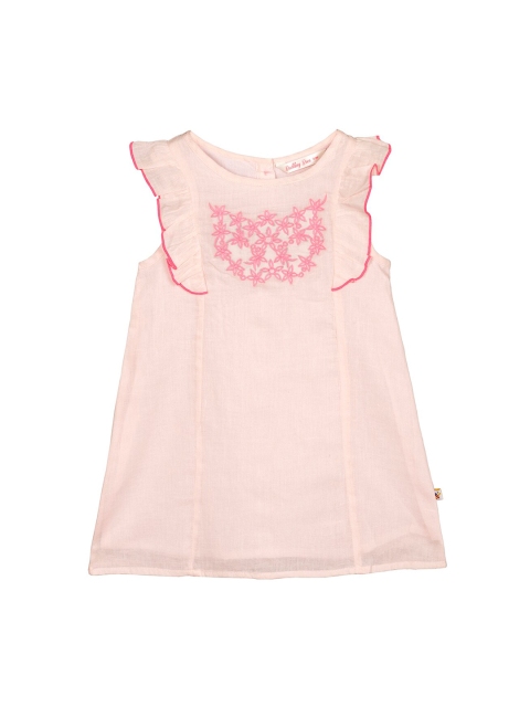 

Budding Bees Infants Girls Pink Embroidered A-Line Dress