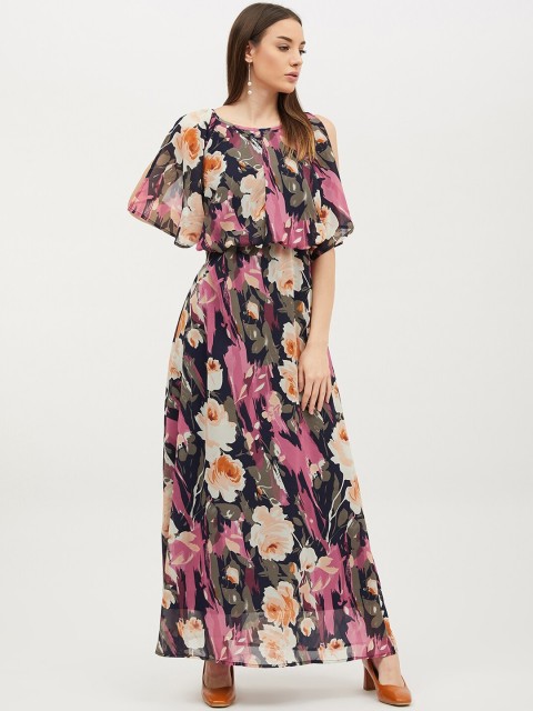 

Harpa Women Multicoloured Printed Maxi Dress, Multi