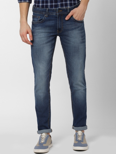 

Peter England Casuals Men Navy Blue Skinny Fit Mid-Rise Clean Look Stretchable Jeans