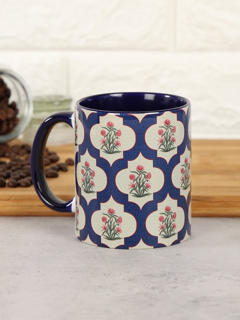 

India Circus by Krsnaa Mehta Blue & Green Printed Coffee Mug