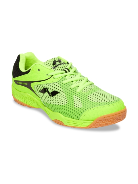 

NIVIA Men Fluorescent Green Synthetic Badminton Shoes
