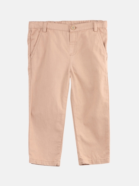 

Beebay Boys Beige Regular Fit Solid Regular Trousers