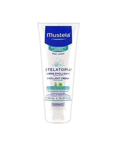 

Mustela Kids Stelatopia Emollient Cream For Dry & Atopic Skin 200 ml, White