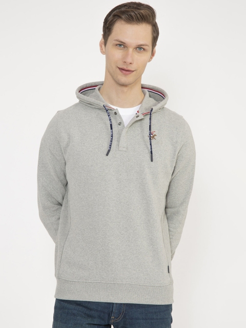 

Beverly Hills Polo Club Men Grey Solid Sweatshirt