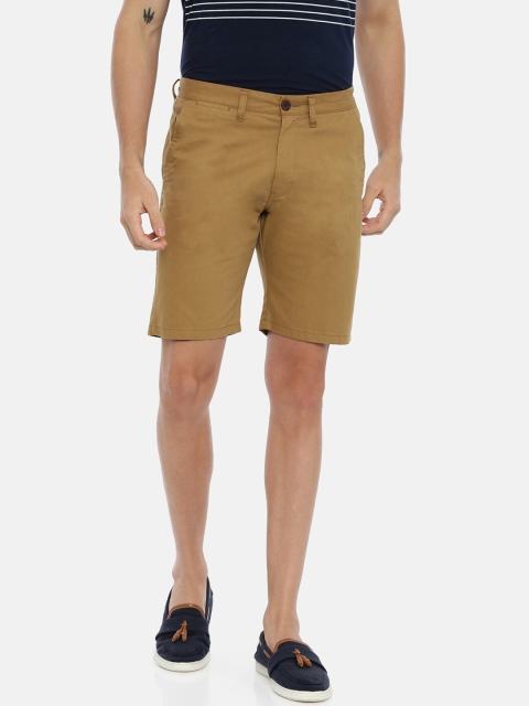 

Breakbounce Men Khaki Solid Slim Fit Chino Shorts