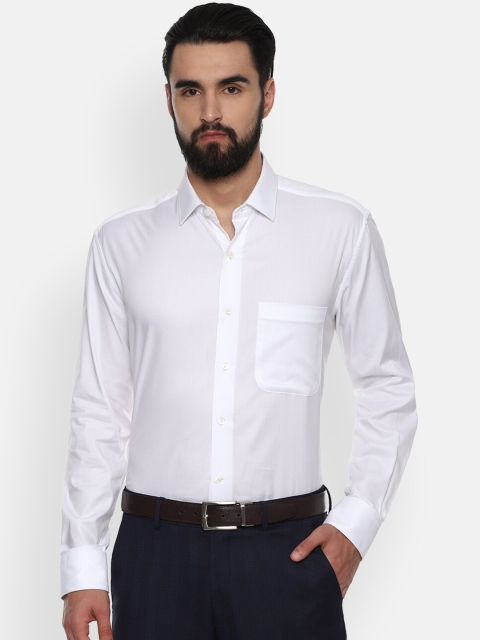 

Luxure by Louis Philippe Men White Regular Fit Solid Formal Shirt