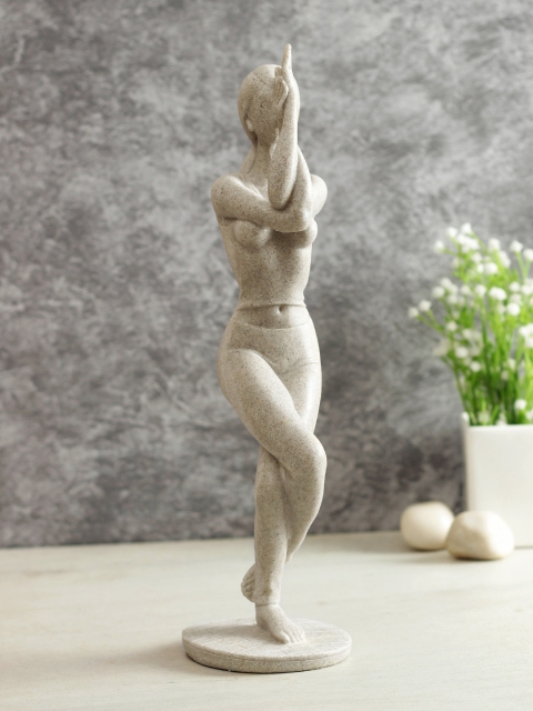 

TAYHAA Cream-Coloured Healthy Yoga Pose Figurine Showpiece
