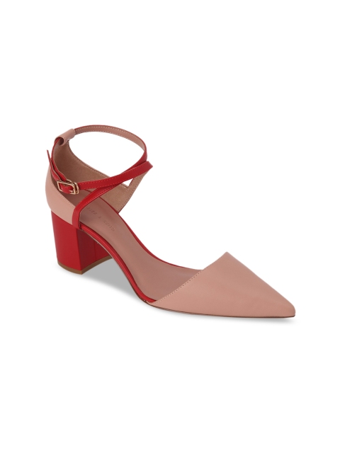 

CHARLES & KEITH Women Pink Solid Pumps