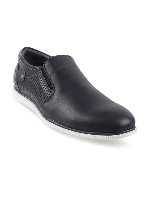 

Mochi Men Navy Blue Slip-On Leather Sneakers