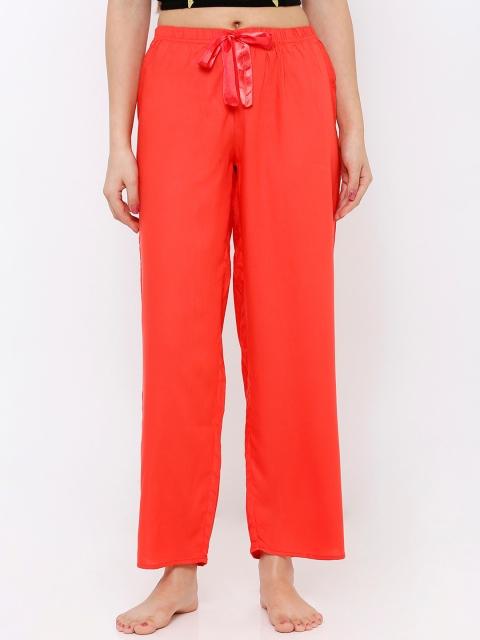 

Heart 2 Heart Women Orange Solid Lounge Pants